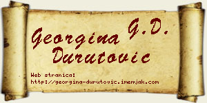 Georgina Durutović vizit kartica